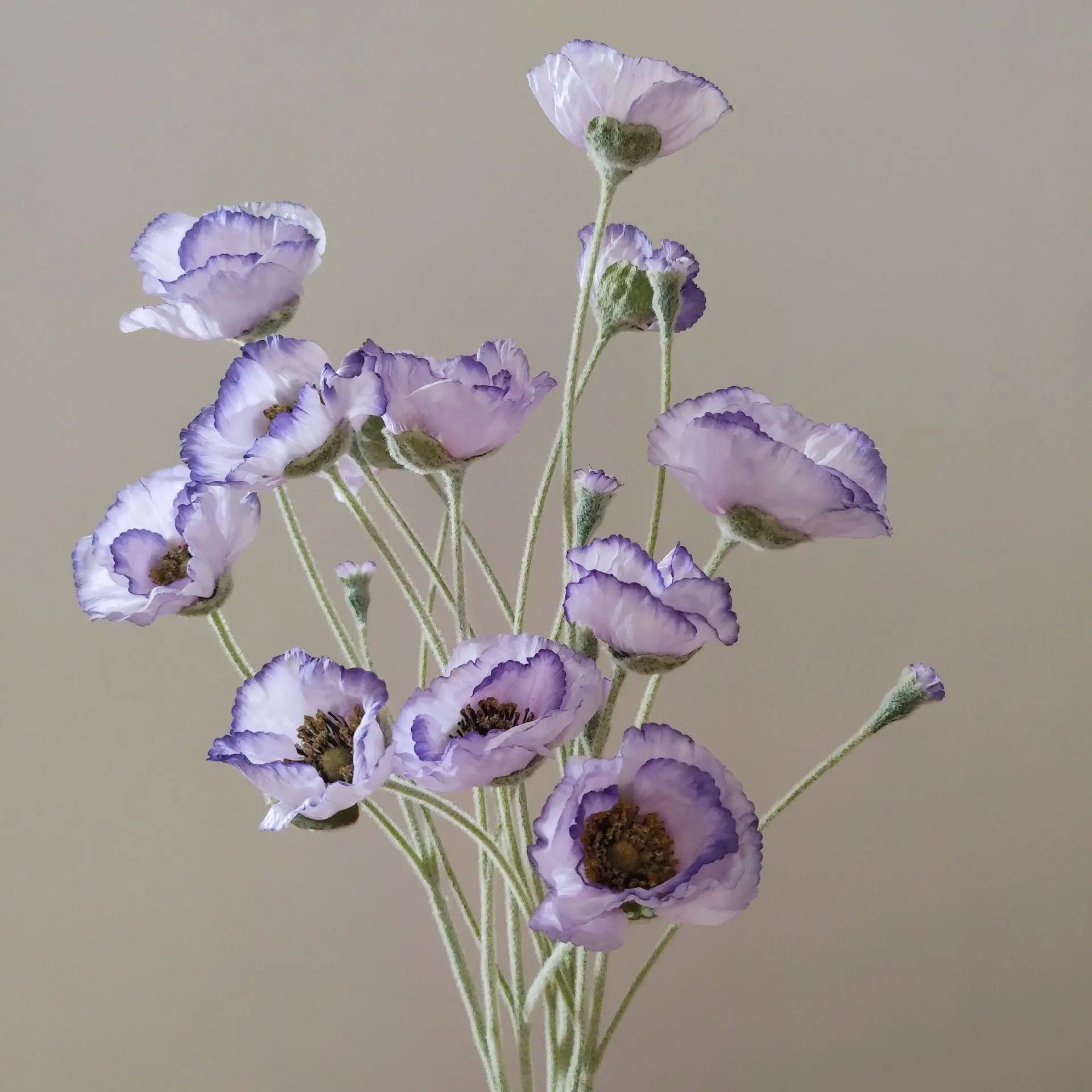 fleurs artificielles de pavot pour décoration mariage jardin et DIY - vue 4 sur 15