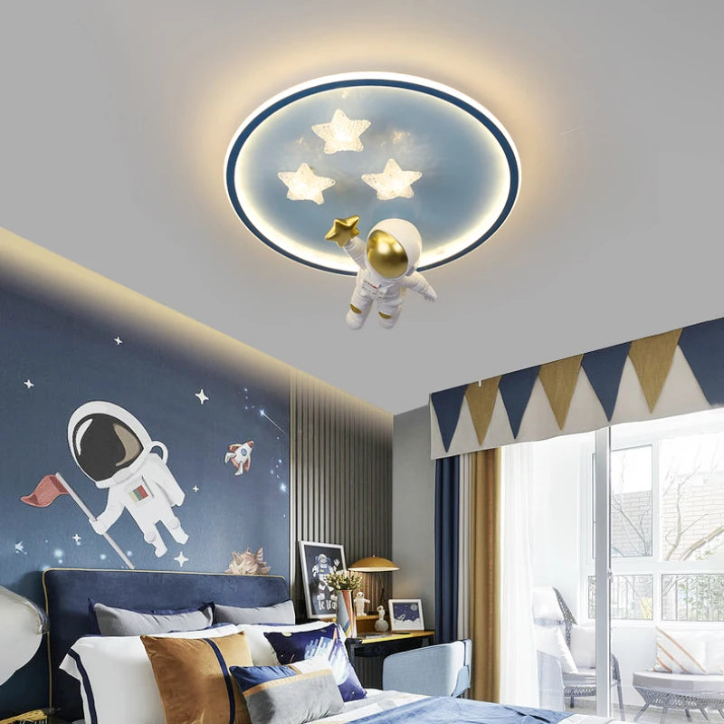plafonnier moderne astronaute lampe créative pour enfants - vue 5 sur 8