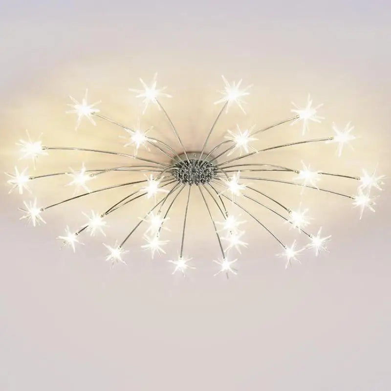 plafonnier étoile led pour éclairage intérieur moderne - vue 5 sur 18