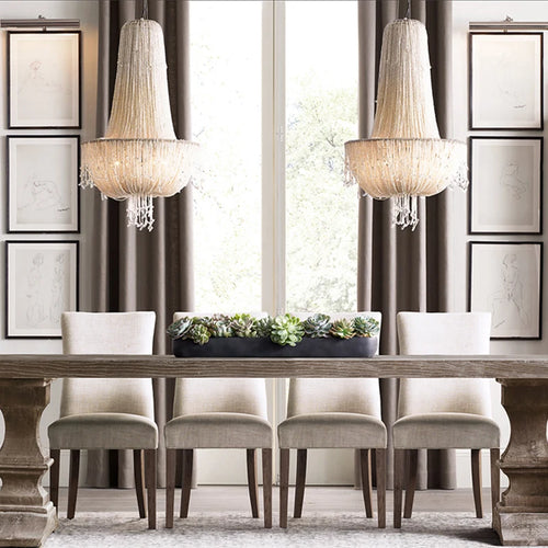 suspension en cristal rétro design créatif et luxueux - vue 4 sur 10