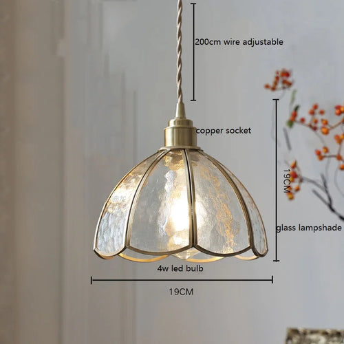 Nordic vintage handheld lamp with coloured glass and copper - vue 22 sur 29