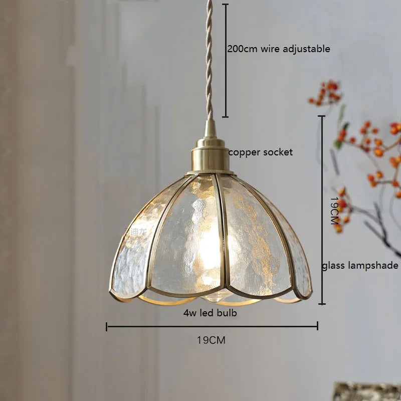 Nordic vintage handheld lamp with coloured glass and copper - vue 21 sur 29