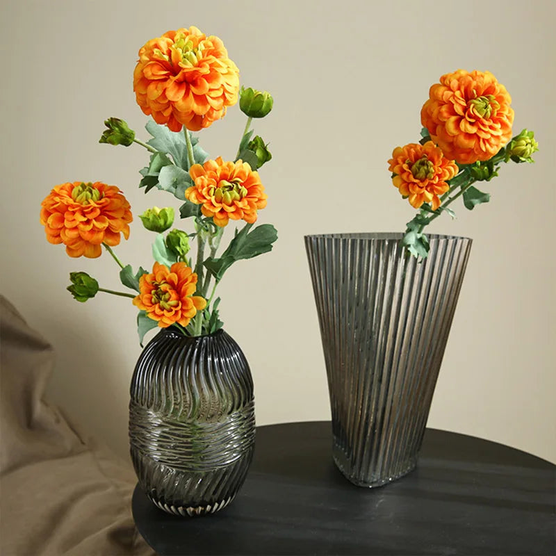 fleurs artificielles chrysanthème oriental réalistes pour décoration de mariage