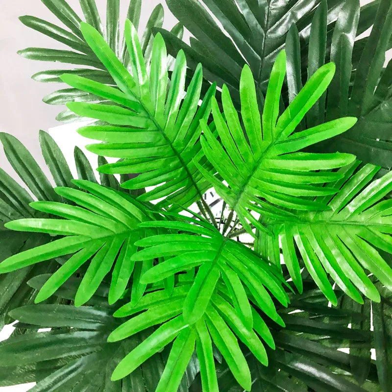 plantes artificielles feuilles de palmier tropical décoration intérieure - vue 4 sur 6