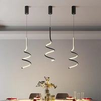 suspension moderne simple avec éclairage créatif led