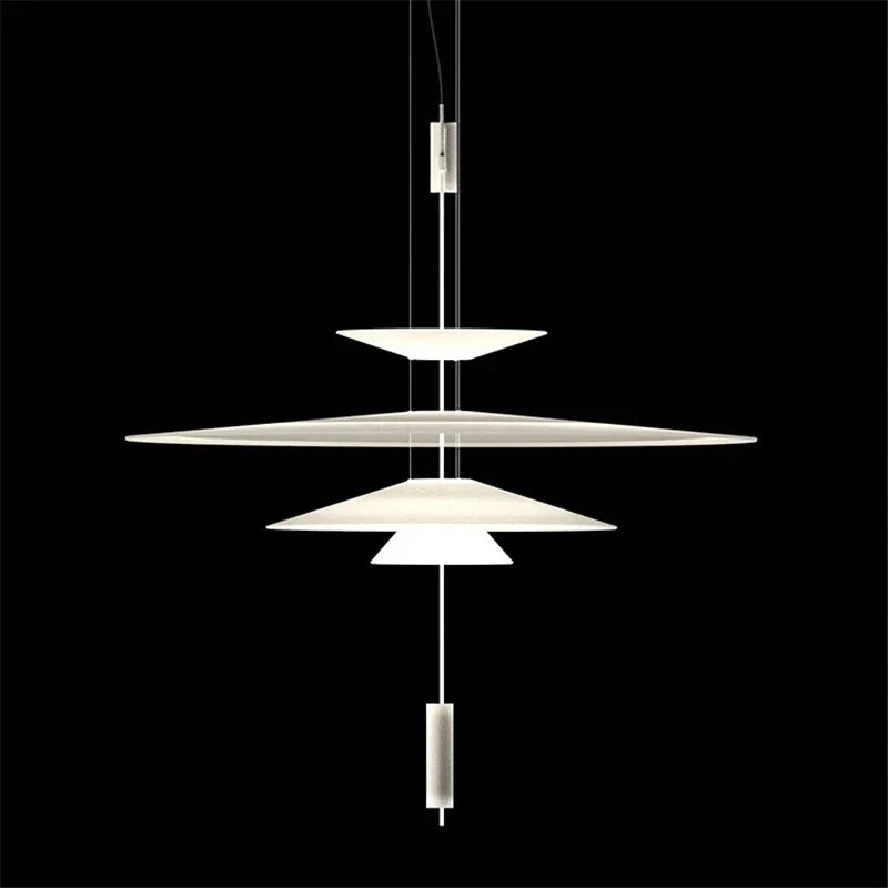 Modern acrylic pendant light nordic designer style - vue 5 sur 14