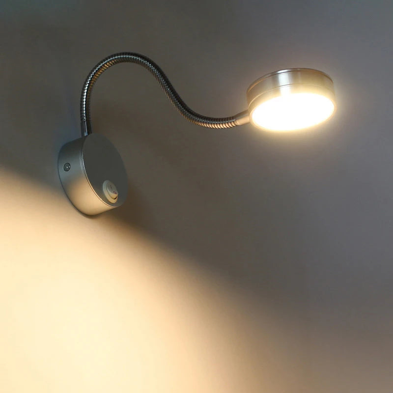 applique murale moderne à led avec bras flexible et interrupteur - vue 6 sur 6