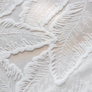 Voilage motif feuilles style moderne pour salon chambre