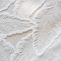 Voilage motif feuilles style moderne pour salon chambre