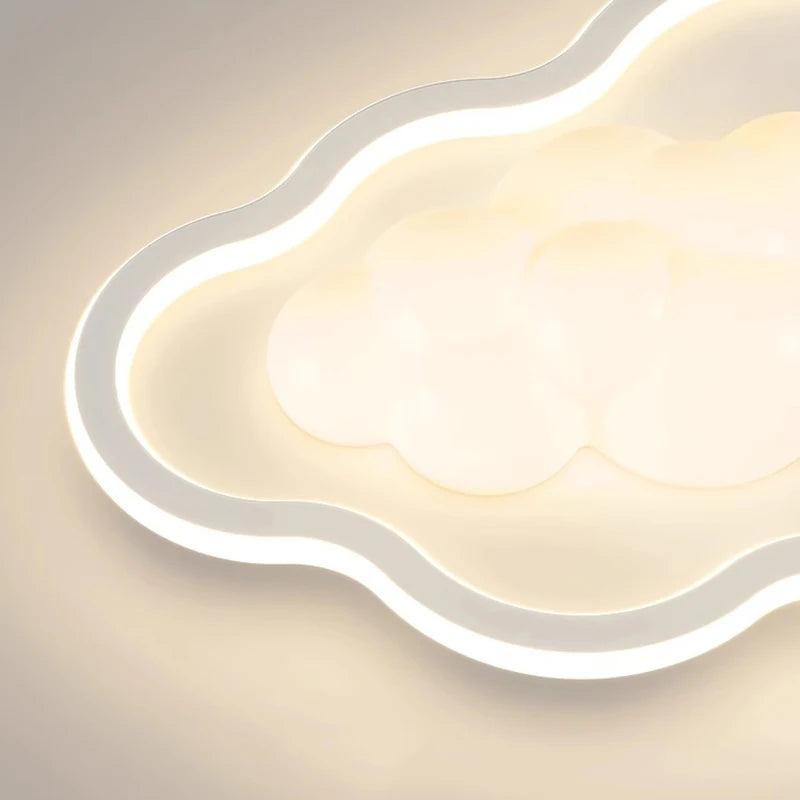 Children Light Modern Cloud Bedroom Ceiling Lamps White PE Sconces Warm Astronaut Chandelier Light for Child Baby Room Decor - vue 7 sur 12