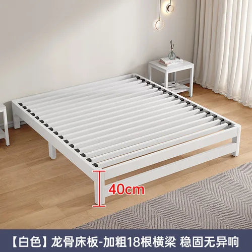 Single tatami bed frame, modern and simple home master bedroom, 1.8-meter double iron bed - vue 19 sur 29