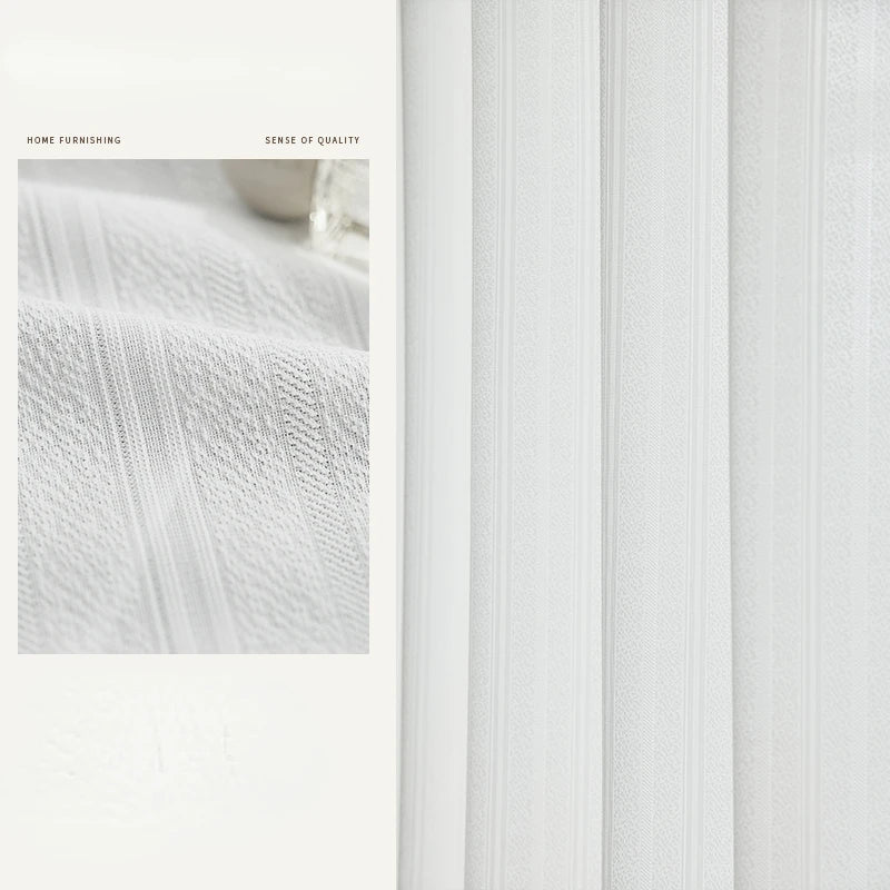 Voilage rideau léger style japonais pour salon chambre - vue 11 sur 16