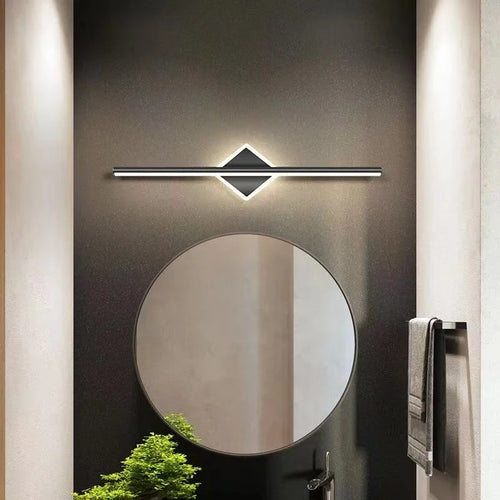 Applique murale LED suspendue au design doré - vue 6 sur 6