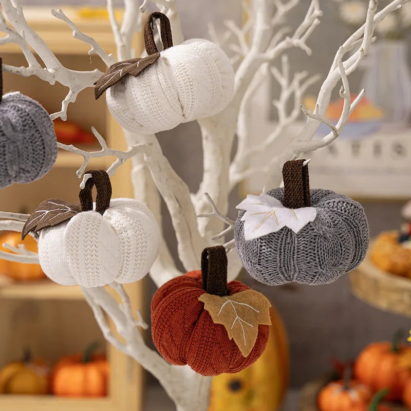 citrouilles décoratives pour automne thanksgiving et halloween - vue 3 sur 9