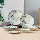 Assiettes ceramique emaillee motifs floraux style japonais quotidien
