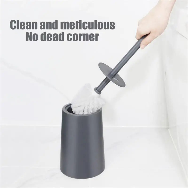 brosse de toilette moderne avec couvercle design élégant accessoires de nettoyage