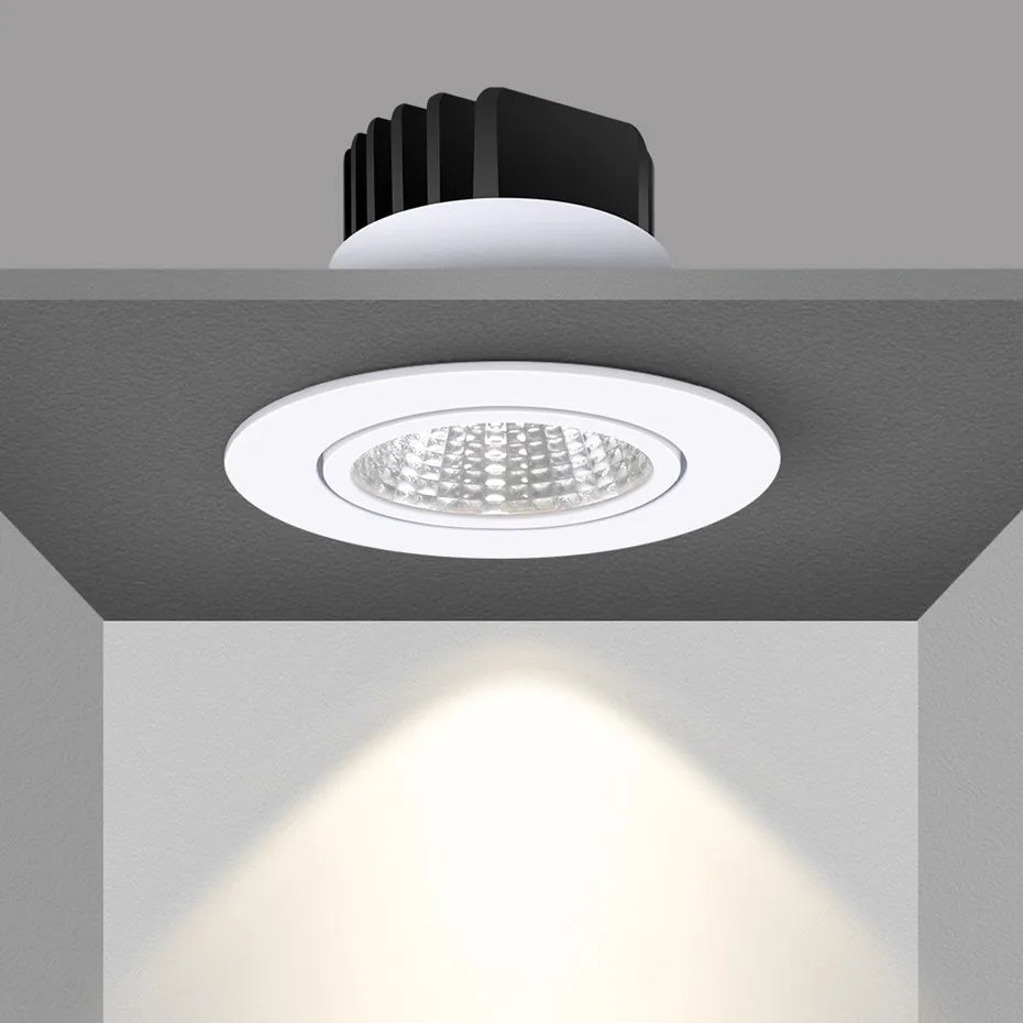 spot lumineux led encastrable plafond technologie cob réglable variable décoratif - vue 11 sur 14
