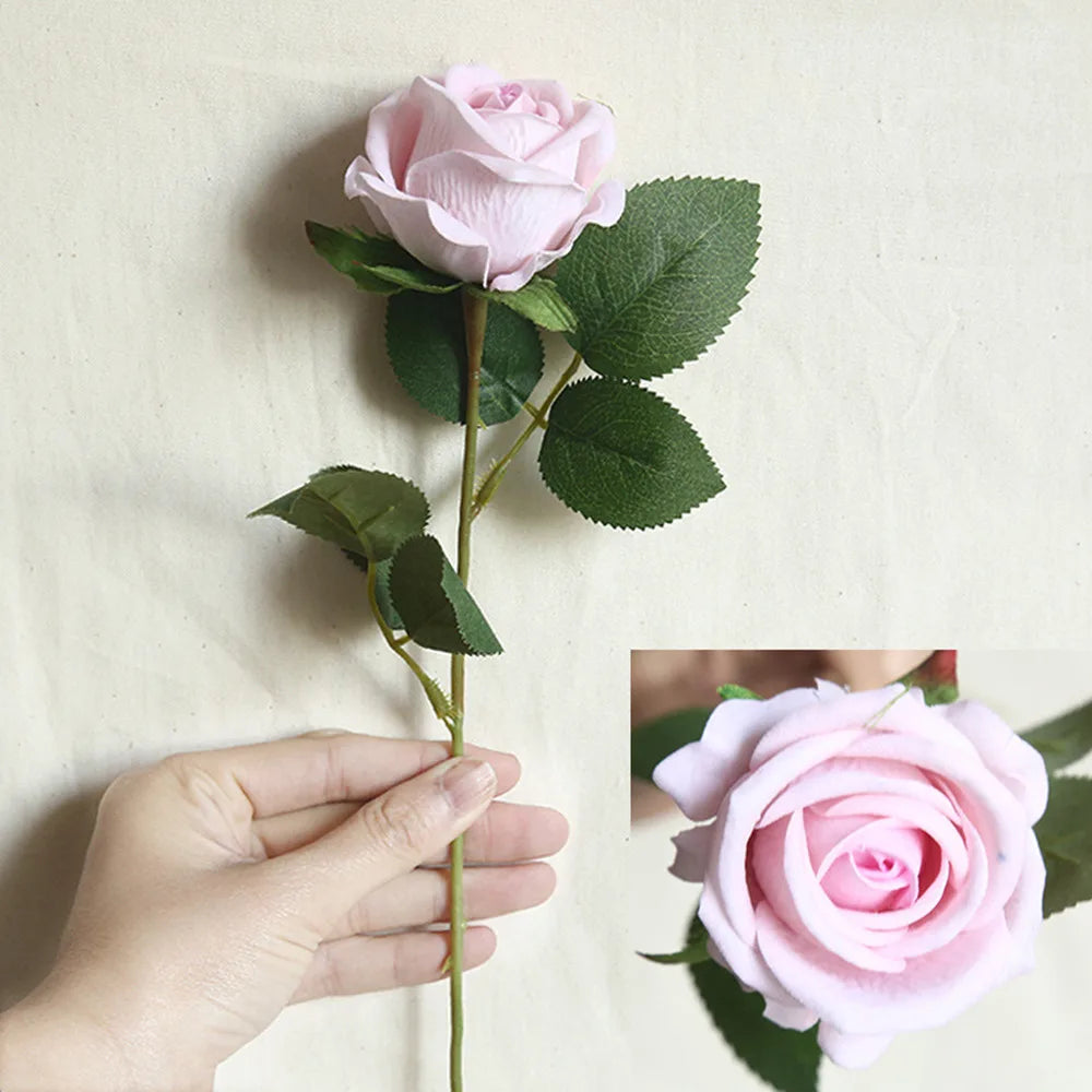 fleur artificielle en flanelle pour décoration intérieure et mariage - vue 11 sur 15