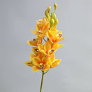 Realistic cymbidium artificial flowers from New Zealand, lifelike orchid decoration