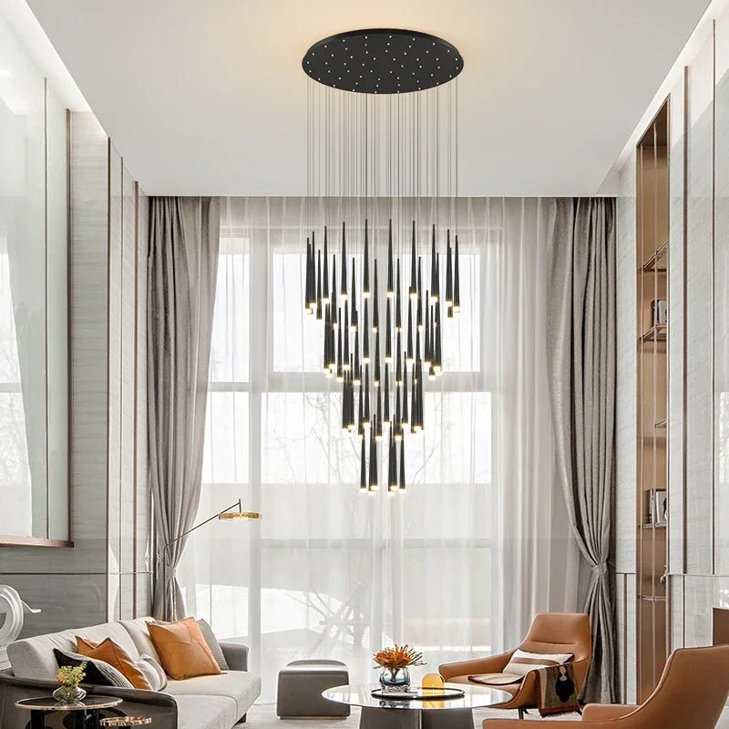 lustre moderne à led pour décoration d'intérieur haut de gamme - vue 6 sur 22