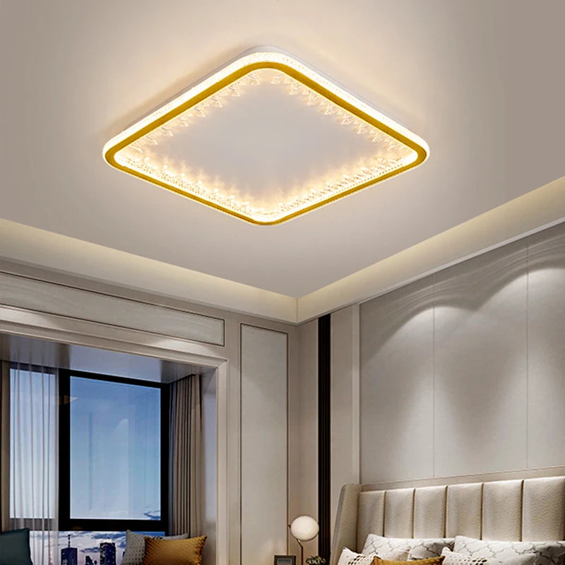 plafonnier moderne à leds avec télécommande design créatif intérieur - vue 4 sur 16
