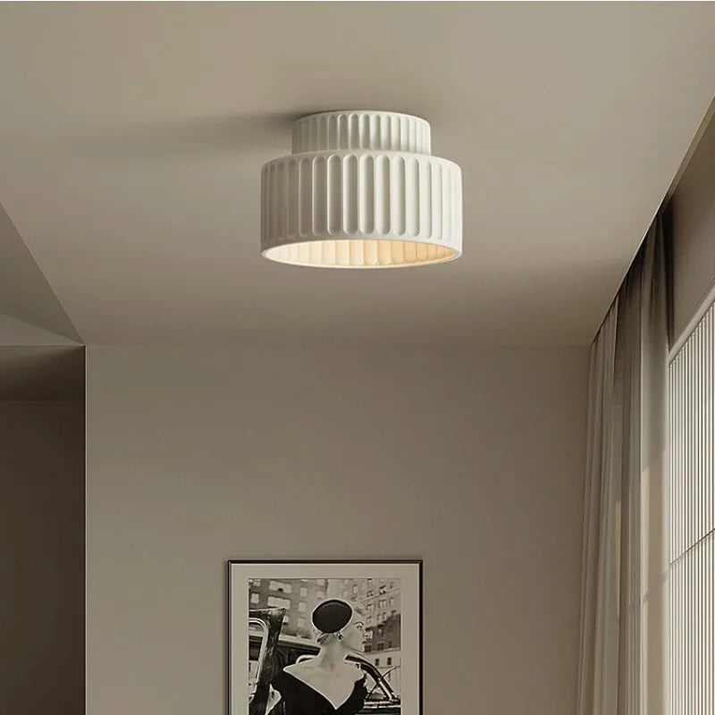 plafonnier led style nordique wabi sabi luminaire décoratif - vue 5 sur 8
