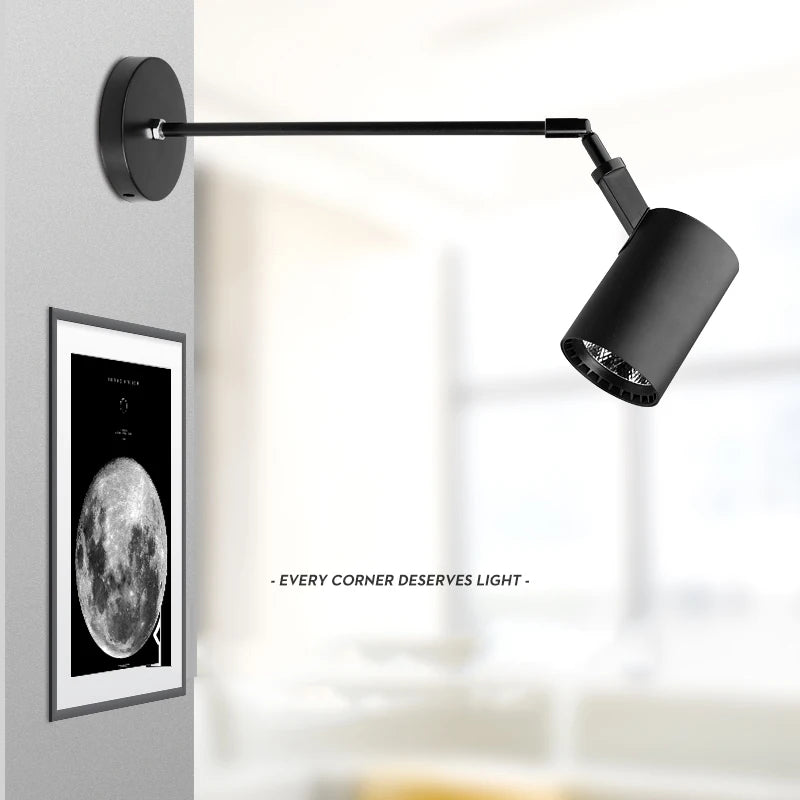 applique murale télescopiques led modernes long bras