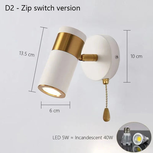 Adjustable Nordic wall light modern minimalist design - vue 11 sur 15