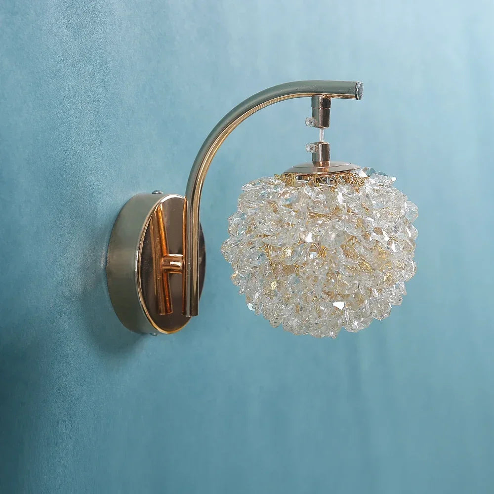 applique murale nordique design en boule de cristal décorative - vue 5 sur 8