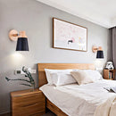 Modern minimalist nordic solid wood wall light
