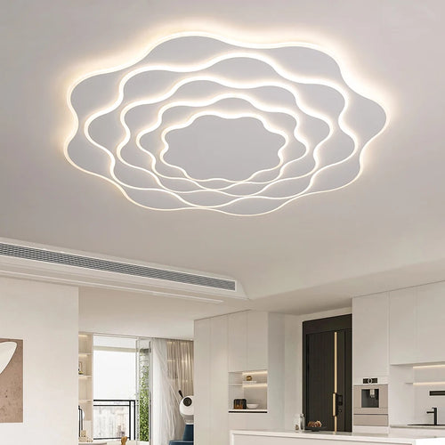 Plafonnier led dimmable moderne en fer acrylique pour intérieur