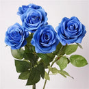 Realistic artificial rose branch for elegant decoration
