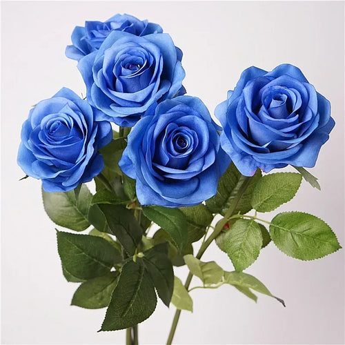 Realistic artificial rose branch for elegant decoration - vue 3 sur 5