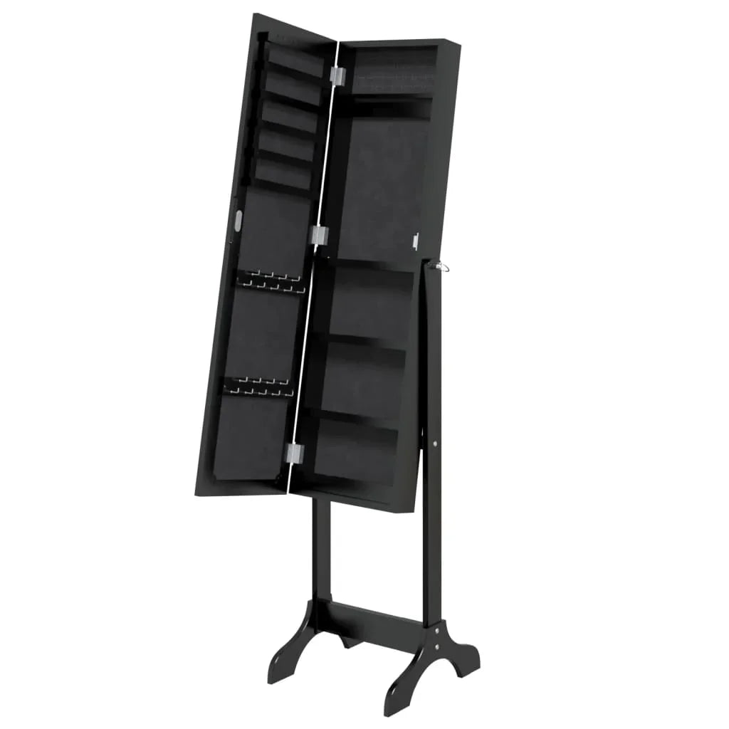 Black foot mirror 34x37x146 cm, home decoration wall Deco living room decoration - vue 5 sur 7