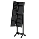 Black foot mirror 34x37x146 cm, home decoration wall Deco living room decoration