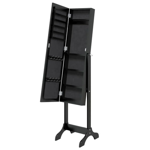 Black foot mirror 34x37x146 cm, home decoration wall Deco living room decoration - vue 6 sur 7