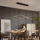 Lustre LED minimaliste moderne avec télécommande