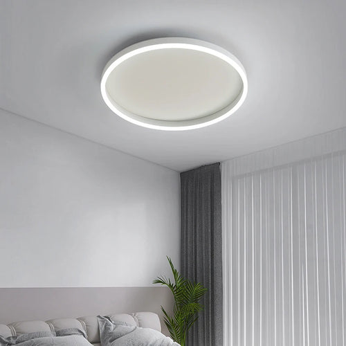Modern minimalist ultra-thin round nordic ceiling lights - vue 5 sur 12