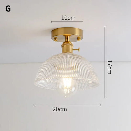 lustre vintage japonais en verre pour balcon et entrée - vue 12 sur 29