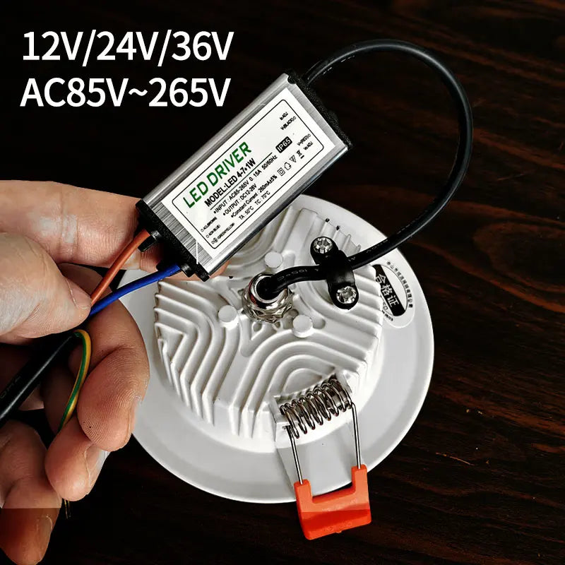 Luz de teto LED impermeável, holofotes ao ar livre, iluminação embutida, iluminação de alto brilho,  IP65, , 3W, 5W, - vue 3 sur 6