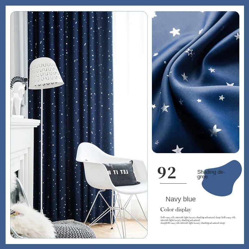 Rideau occultant plissé motif enfant salon chambre balcon - vue 11 sur 12