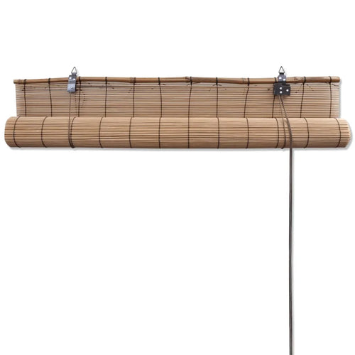 Store enrouleur occultant style naturel pour fenêtre intérieur