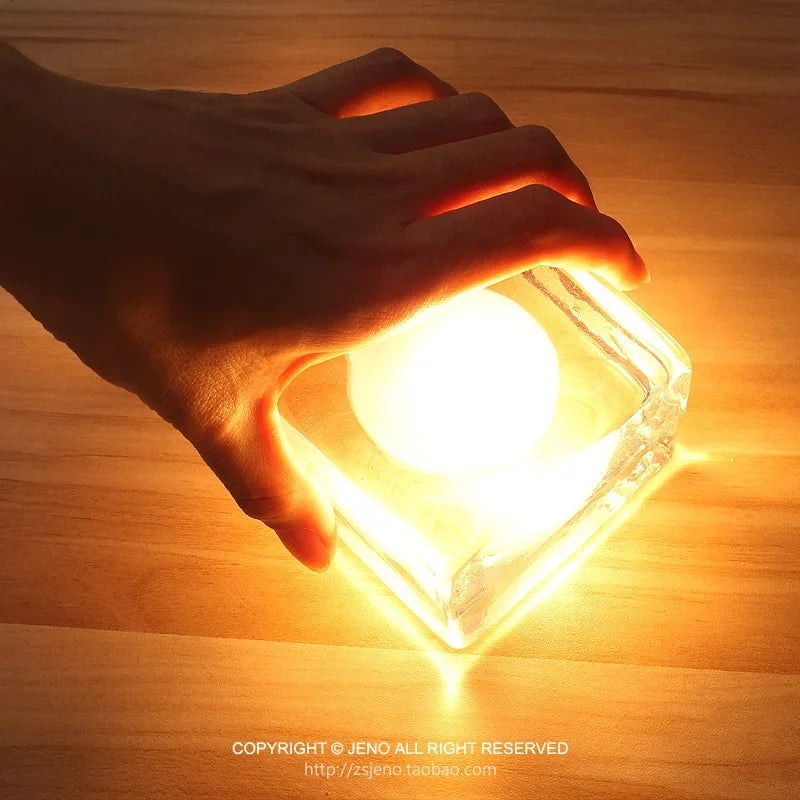veilleuse led créative en forme de glaçon cadeau pour enfants - vue 6 sur 7