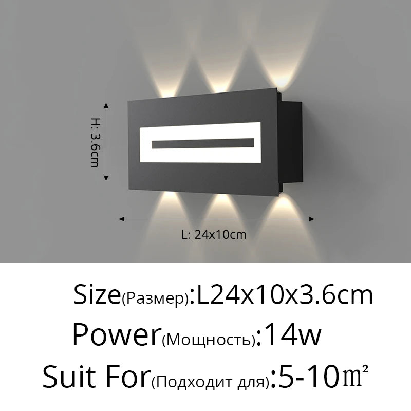 Applique murale Led d'intérieur chambre lampe de chevet nordique salon fond allée hôtel Led intérieur Double tête créative SimpleLamp - vue 12 sur 12