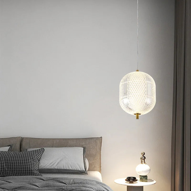 lustre moderne design simple lampe à led suspendue décorative - vue 4 sur 9