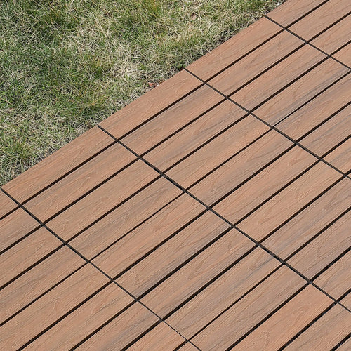 Dalle clipsable bois terrasse balcon extérieur 30cm - vue 2 sur 6