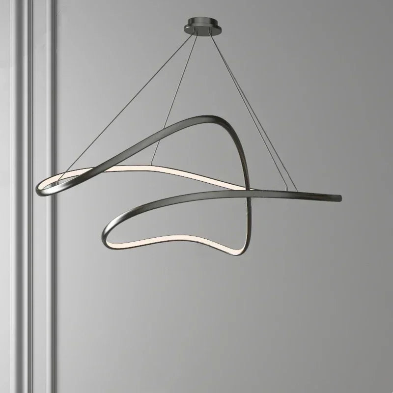 lustre led moderne suspendu pour décoration intérieure - vue 6 sur 10