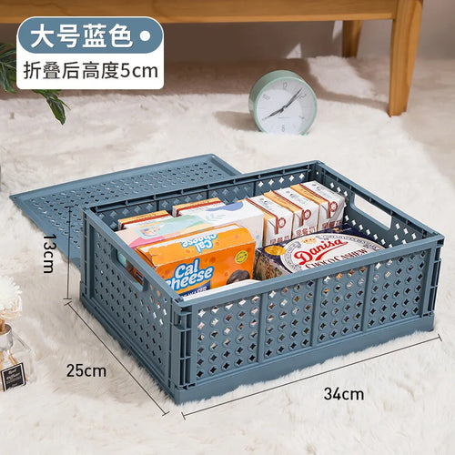 Collapsible Desktop Storage Box, Student Cosmetics Basket, Simplicity, Household, Dormitory, Stationery, Sundry, Small - vue 19 sur 18