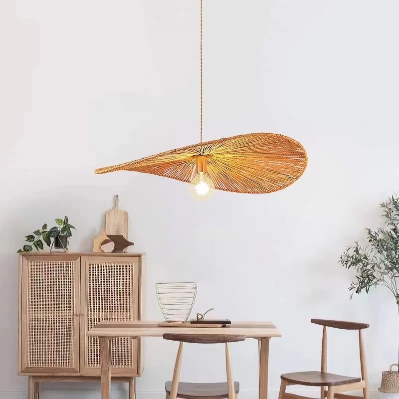 lustre led vertigo chanvre nordique simple moderne rétro créatif