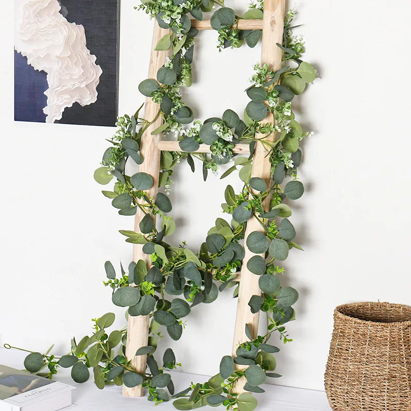 guirlande eucalyptus artificielle pour décoration de mariage et jardin - vue 2 sur 14